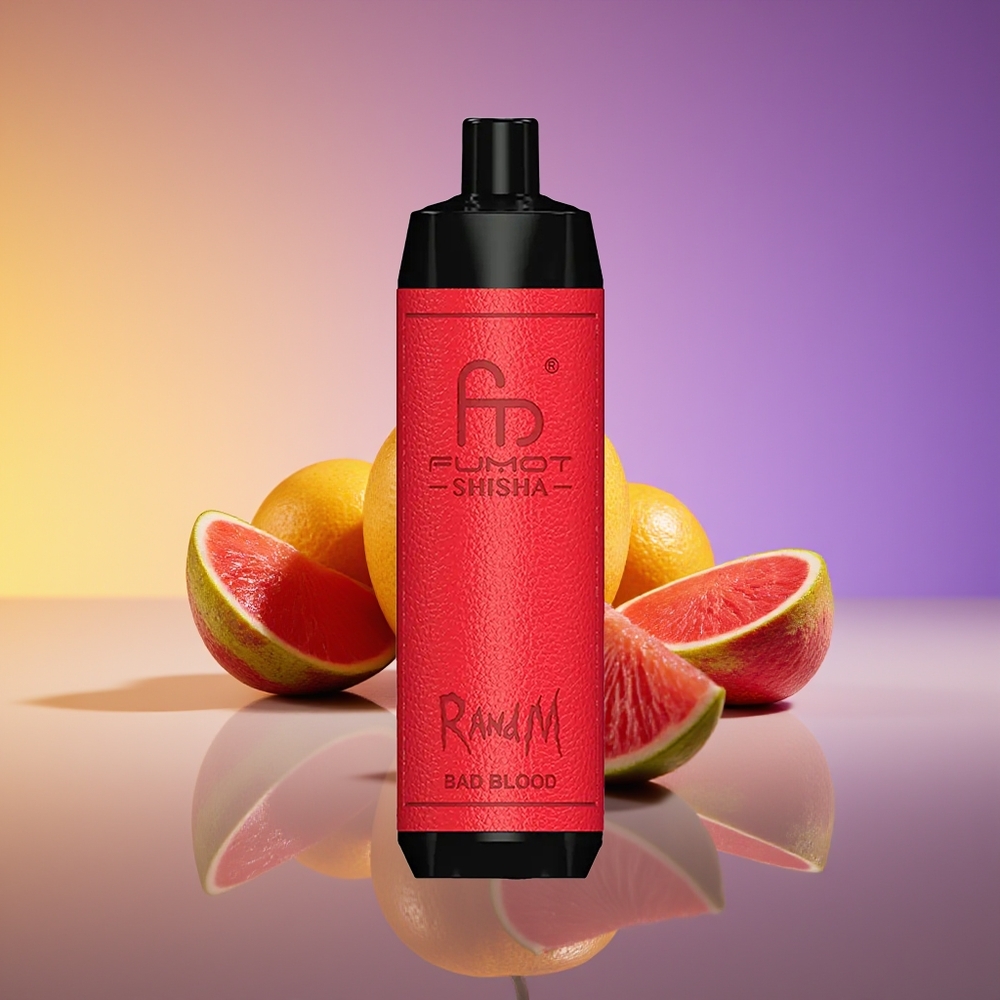 RandM Fumot Shisha 10000 Puffs LED Göstərici Bad Blood