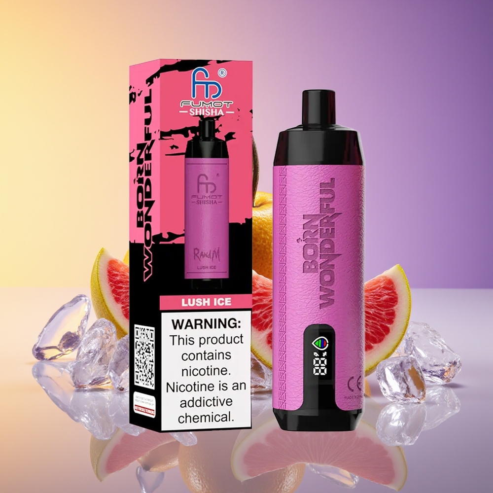RandM Fumot Shisha 10000 Puffs LED Göstərici Lush Buz