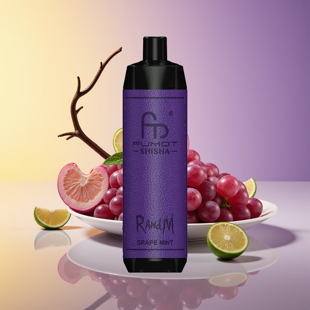 RandM Fumot Shisha 10000 Puffs LED İndikator Üzüm Nanə