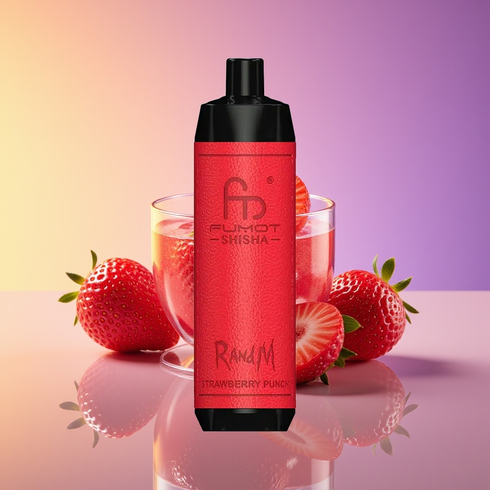 RandM Fumot Shisha 10000 Puffs Mesh Çiyələk Punch