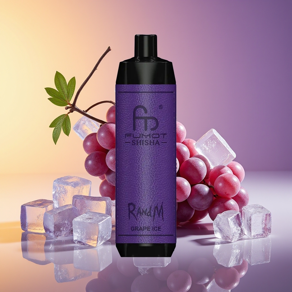 RandM Fumot Shisha 10000 Puffs Üzüm Buz Birdəfəlik Vape