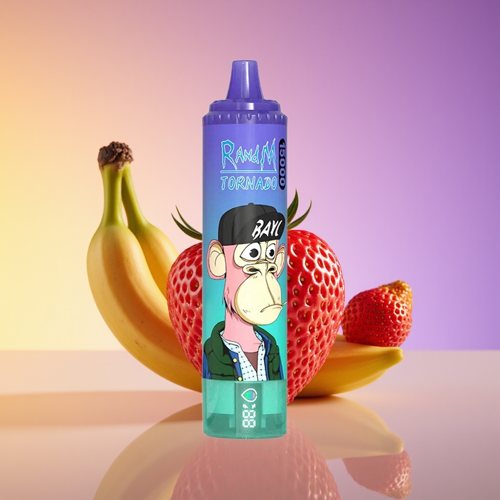 RandM Fumot Tornado 15000 Nəfər Mesh Çiyələk Banan