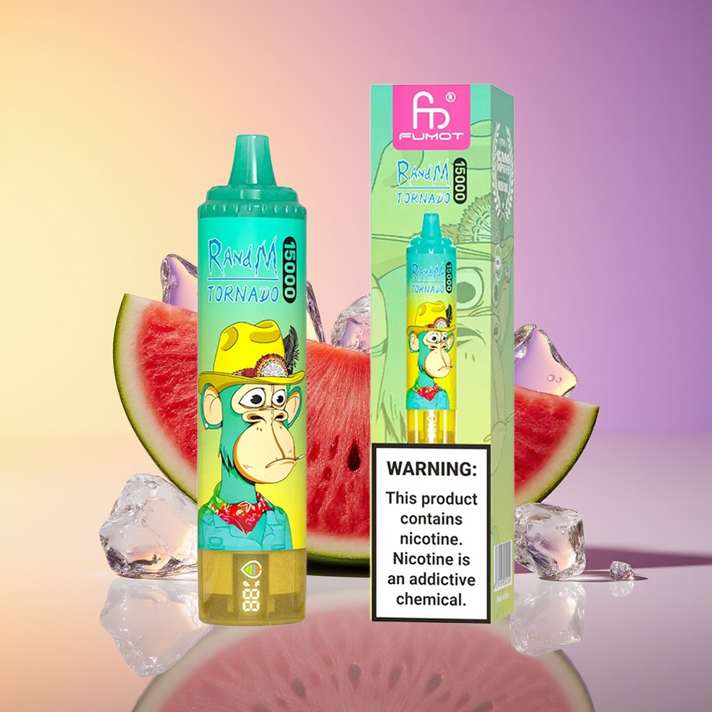 RandM Fumot Tornado 15000 Nəfər Su Qarpızı Buz Birdəfəlik Vape