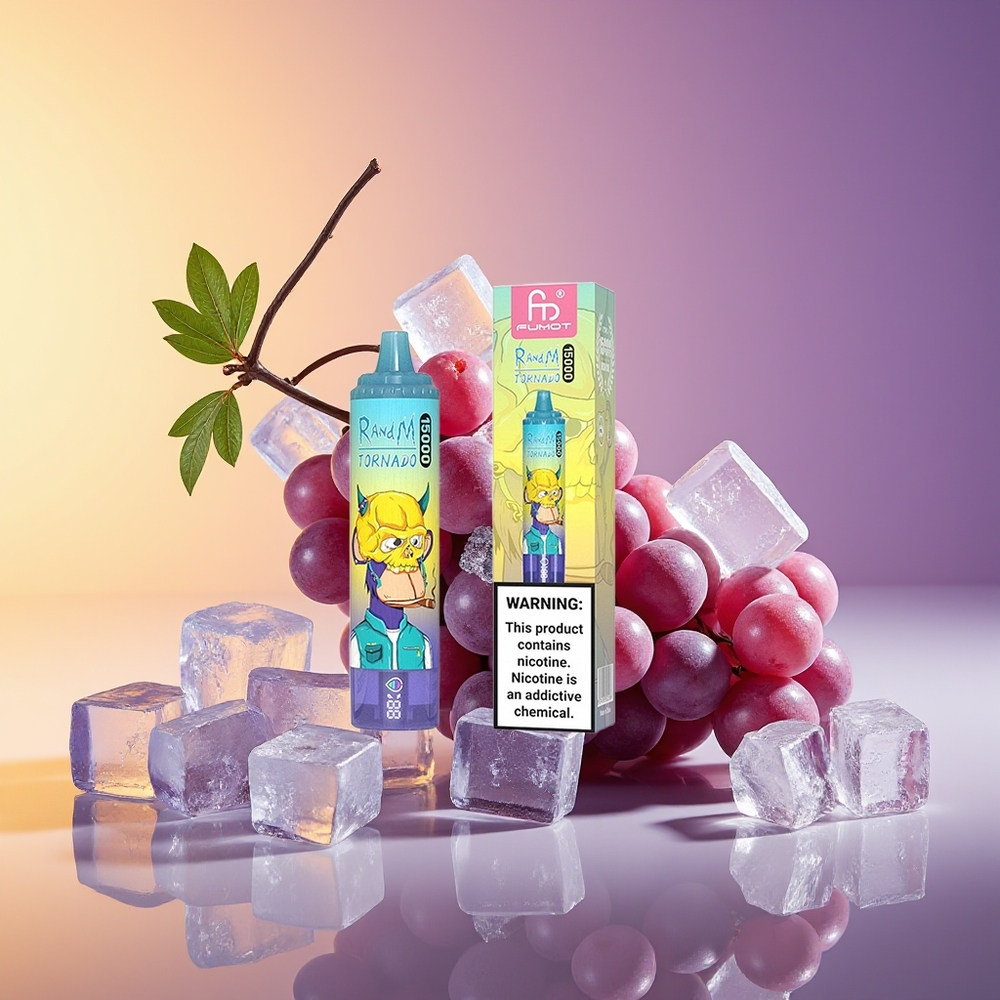 RandM Fumot Tornado 15000 Nəfər USB Type-C Üzüm Buzu