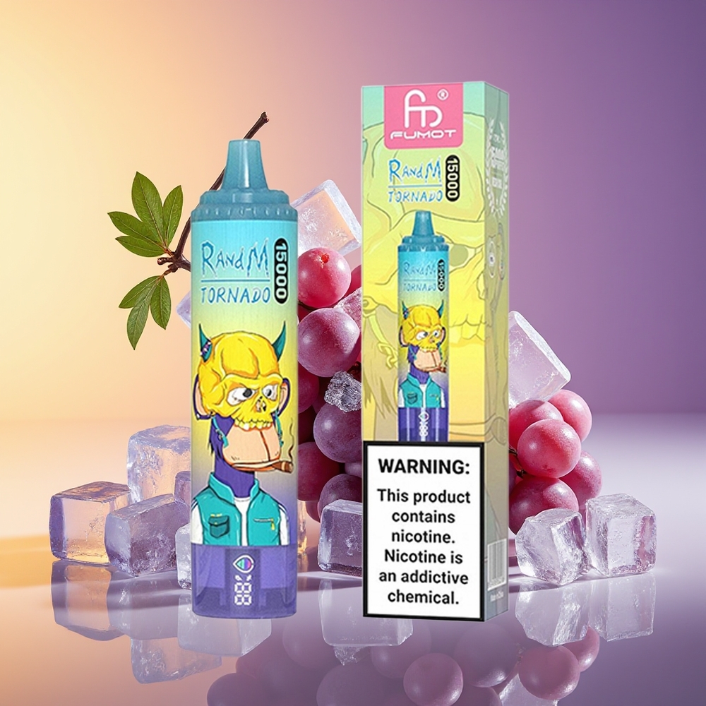 RandM Fumot Tornado 15000 Nəfər USB Type-C Üzüm Buzu