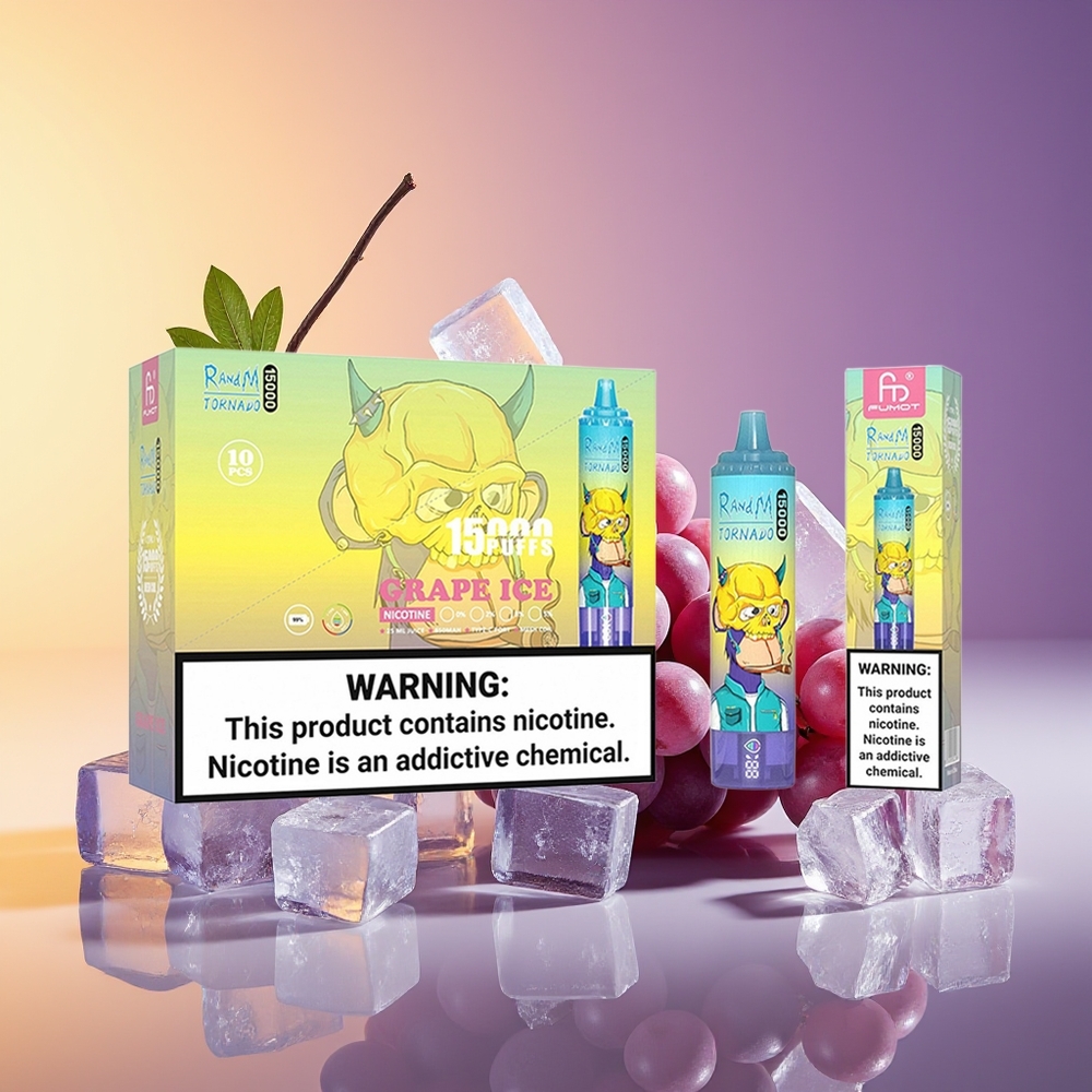 RandM Fumot Tornado 15000 Nəfər USB Type-C Üzüm Buzu