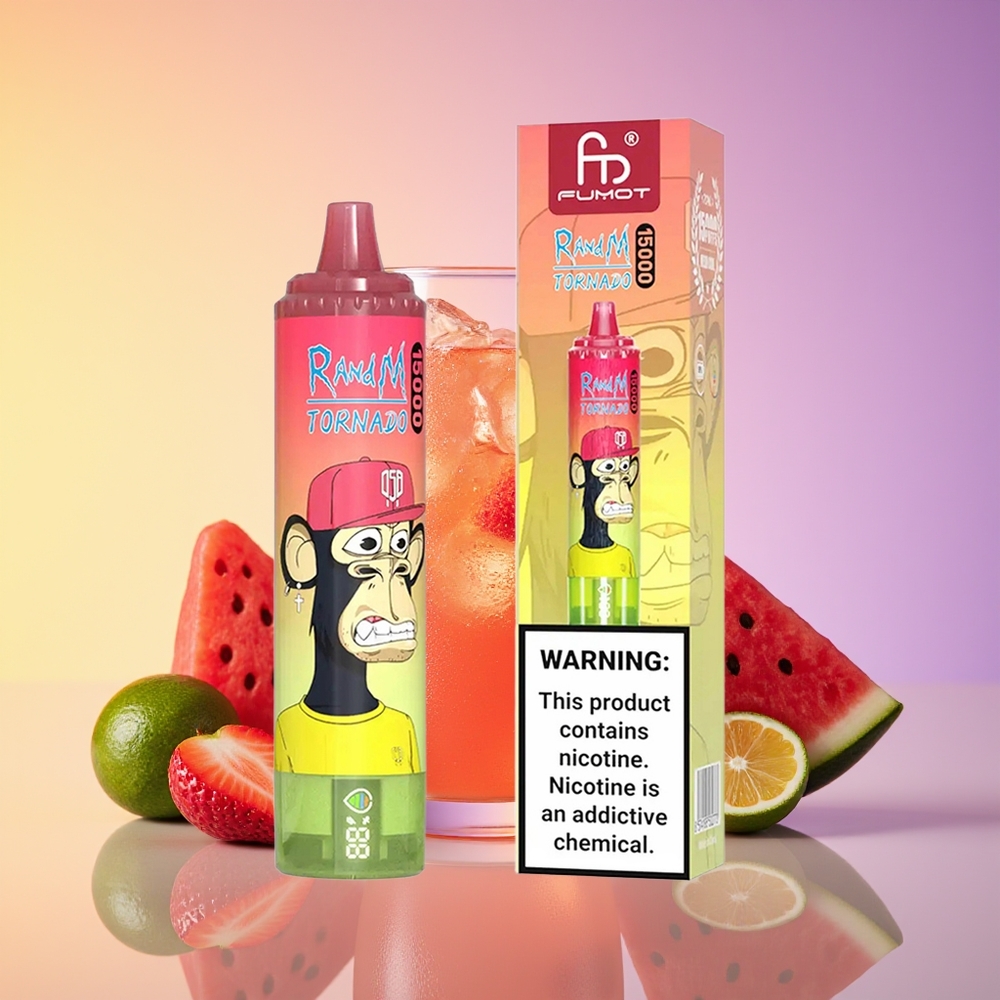 RandM Fumot Tornado 15000 Nəfər Şaftalı Qarpız Limonad