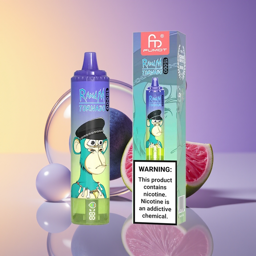 RandM Fumot Tornado 15000 Nəfərlik LCD Göstəricili Göyərti Şirniyyat