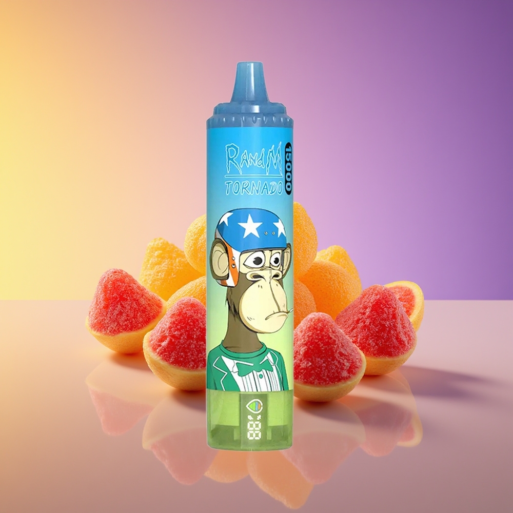 RandM Fumot Tornado 15000 Nəfərlik USB Type-C Şaftalı Ətirli Birdəfəlik Vape