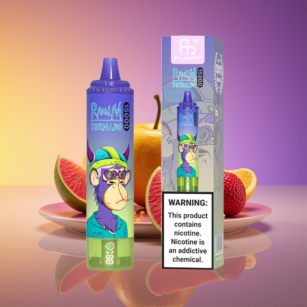 RandM Fumot Tornado 15000 Nəfərlik USB Type-C Şarj Olunan Vimto