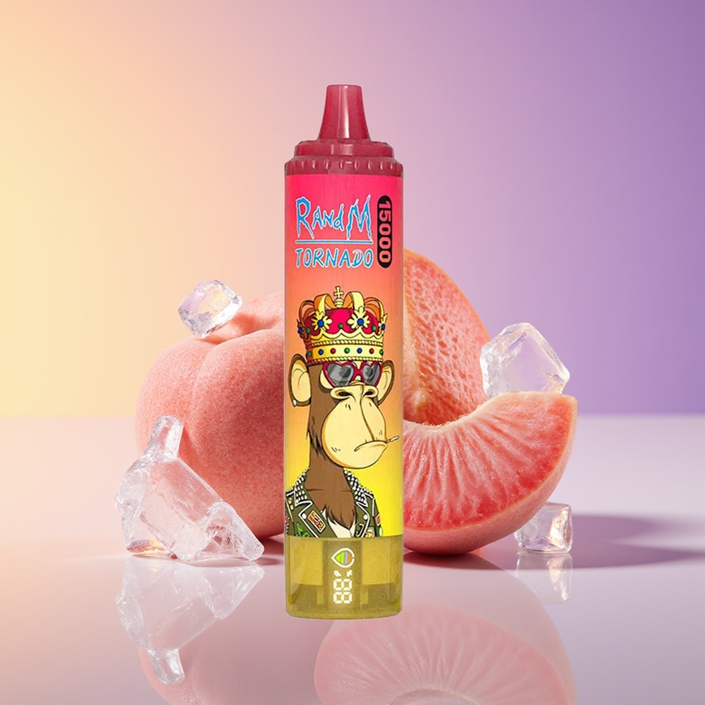 RandM Fumot Tornado 15000 Nəfərlik Şaftalı Buz Birdəfəlik Vape