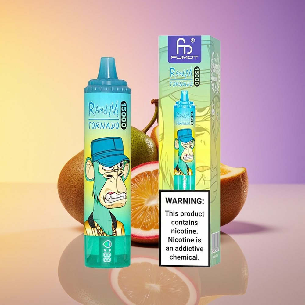 RandM Fumot Tornado 15000 Nəfəs Kiwi Ehtiraslı Qvava