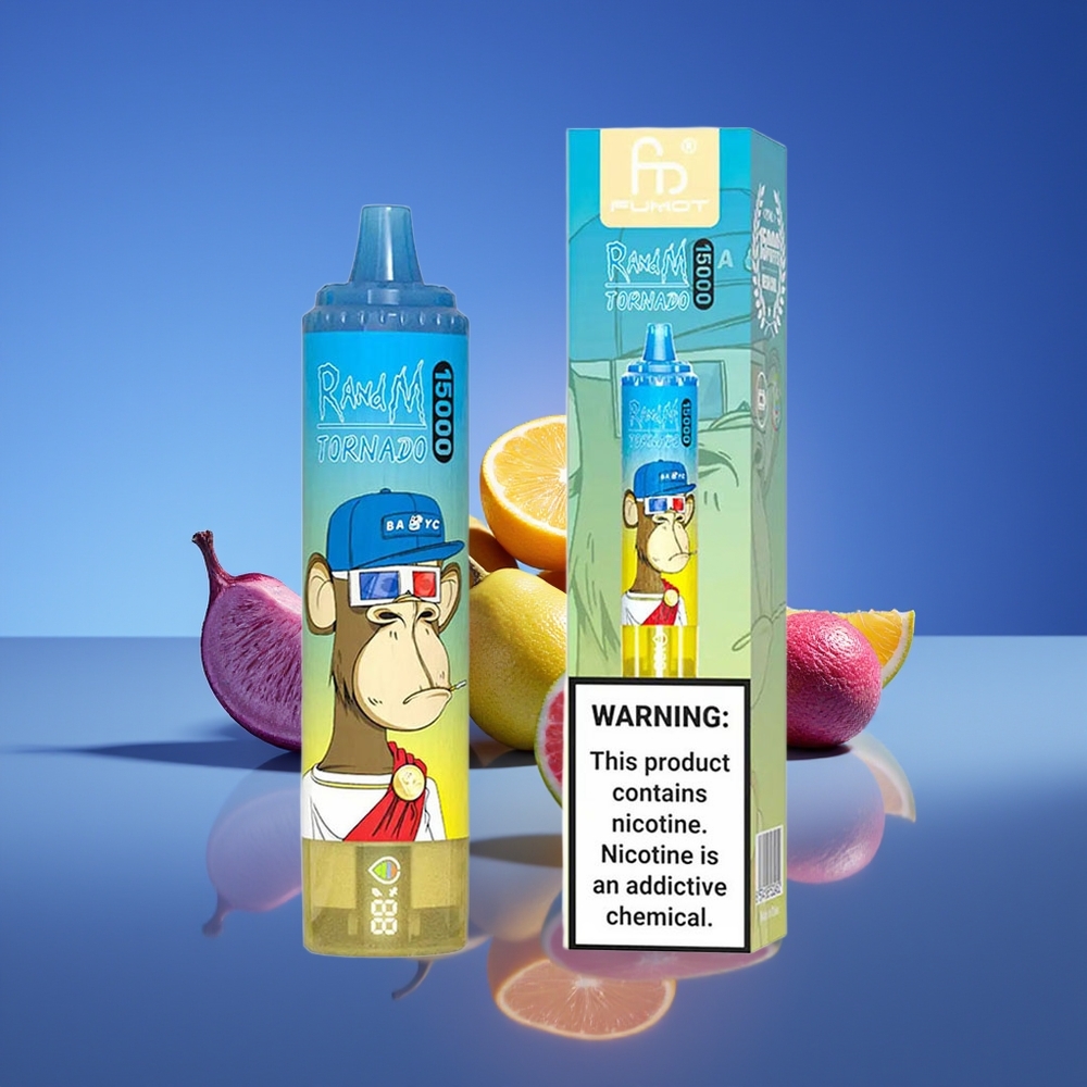 RandM Fumot Tornado 15000 Püflər USB Type-C Mavi