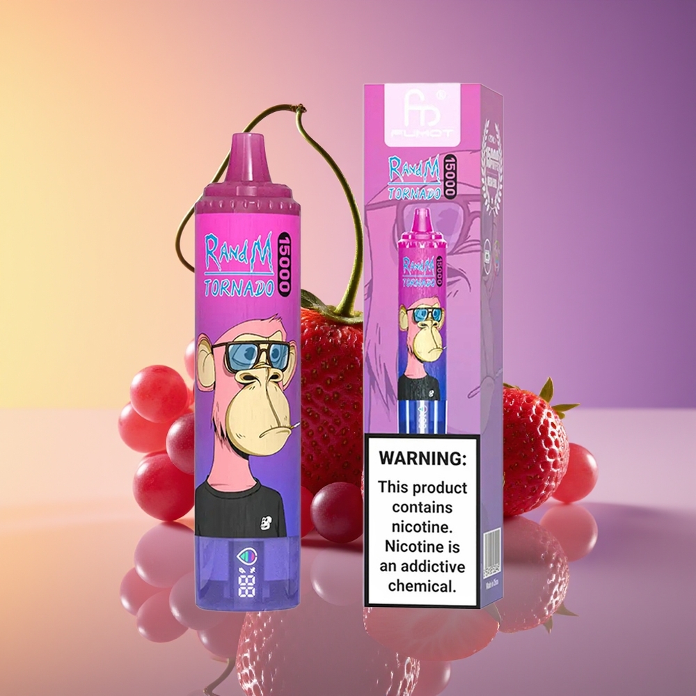 RandM Fumot Tornado 15000 Puffs Çiyələk Üzüm