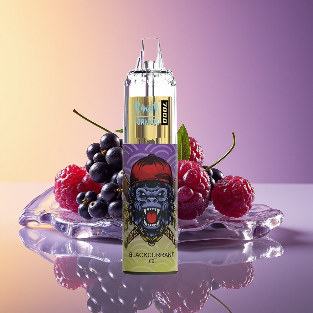 RandM Fumot Tornado 7000 Nəfər RGB Qarağat Buz