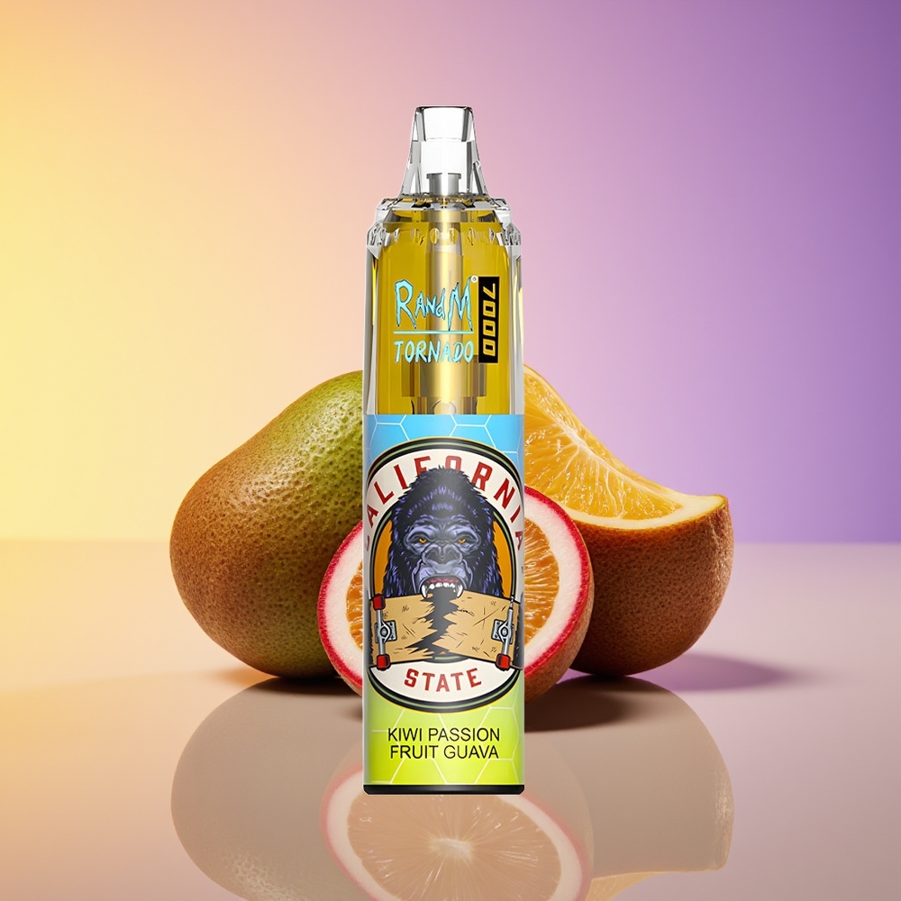 RandM Fumot Tornado 7000 Nəfər RGB Şaftalı Ehtiras Qvava