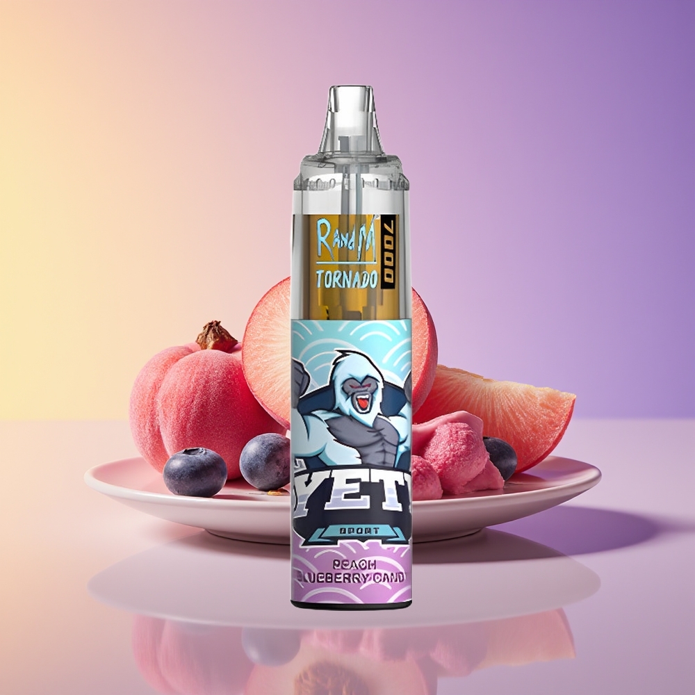 RandM Fumot Tornado 7000 Nəfər RGB Şaftalı Göyəmti Konfet