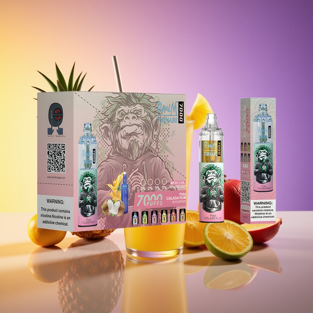 RandM Fumot Tornado 7000 Nəfərli RGB Light Pina Kolada Rom