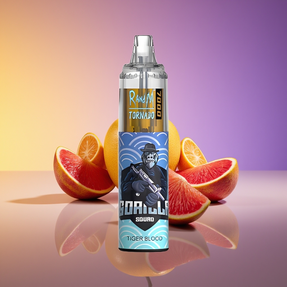 RandM Fumot Tornado 7000 Nəfəs Mesh Əlvida Vape Şir Qanı