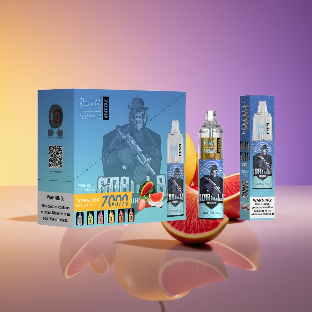 RandM Fumot Tornado 7000 Nəfəs Mesh Əlvida Vape Şir Qanı