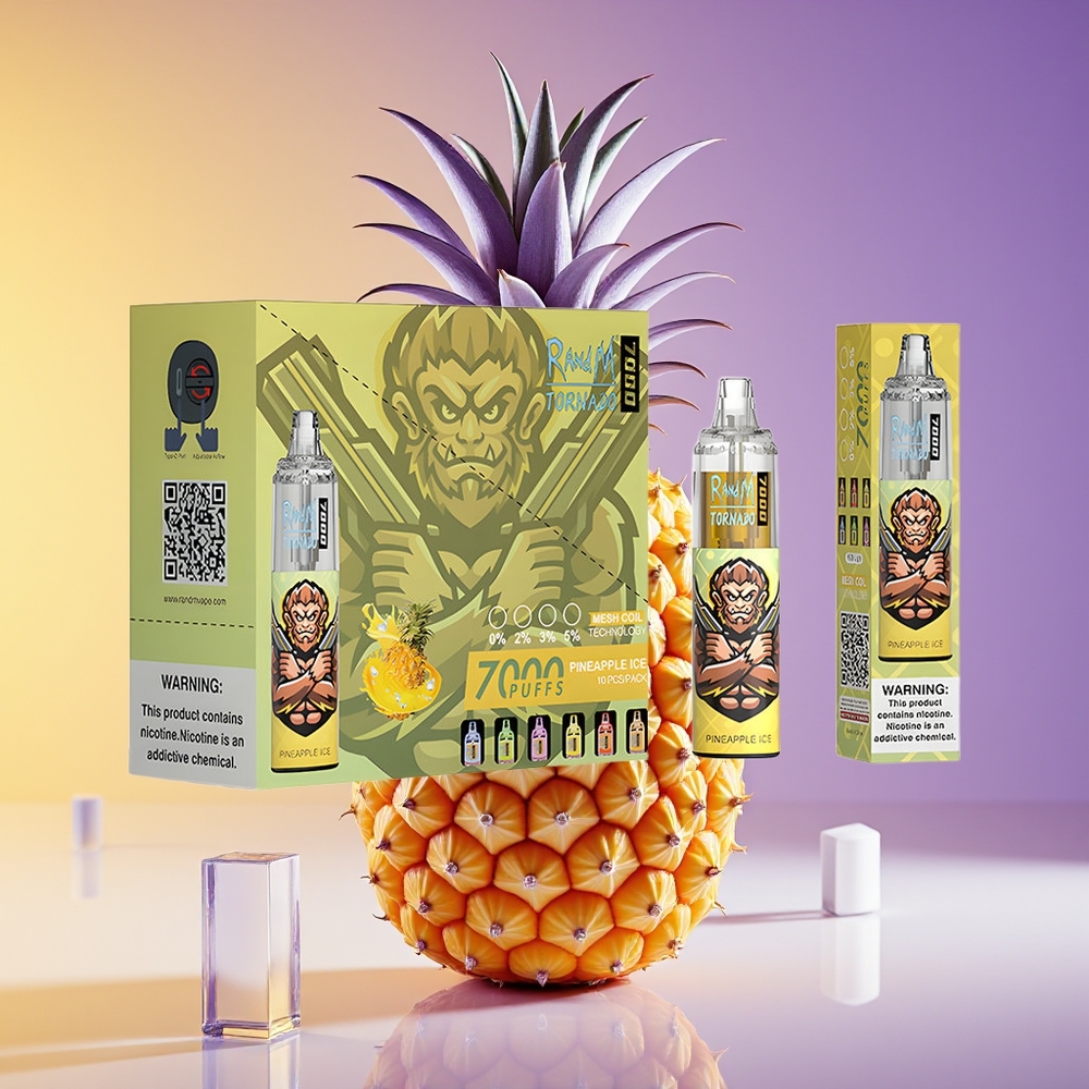 RandM Fumot Tornado 7000 Nəfəs RGB Ananas Buz