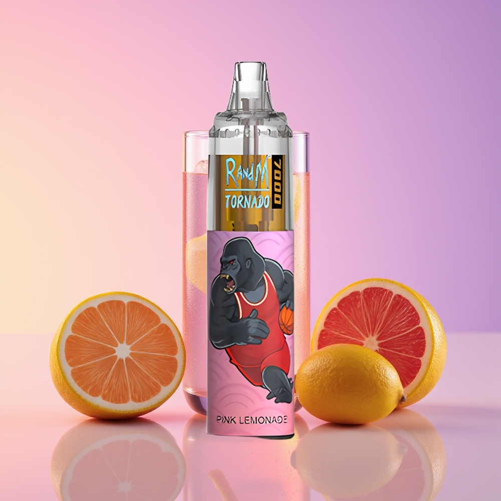 RandM Fumot Tornado 7000 Nəfəs RGB Light Çəhrayı Limonad