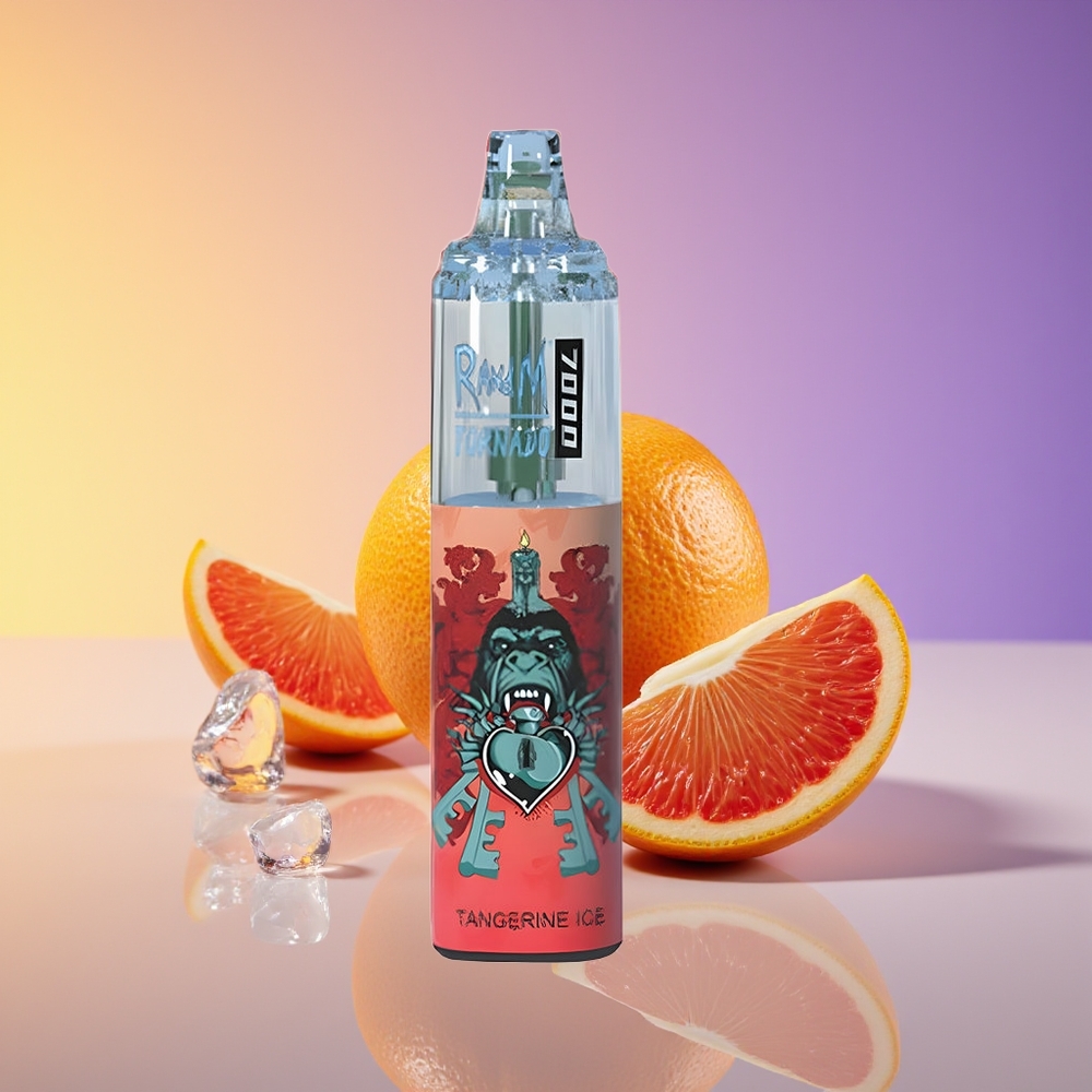 RandM Fumot Tornado 7000 Nəfəs RGB İşıq Mandarin Buz