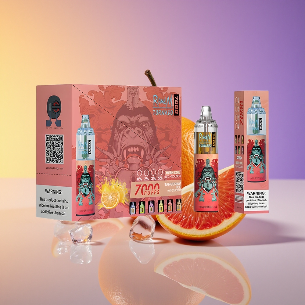 RandM Fumot Tornado 7000 Nəfəs RGB İşıq Mandarin Buz