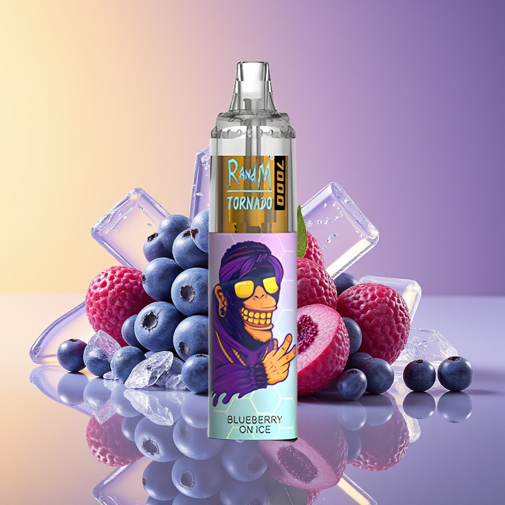 RandM Fumot Tornado 7000 Püf RGB Mavi Giləmeyvə Buz