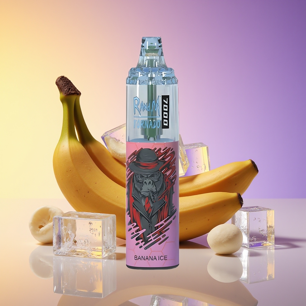 RandM Fumot Tornado 7000 Puffs Mesh Coil Banan Buz