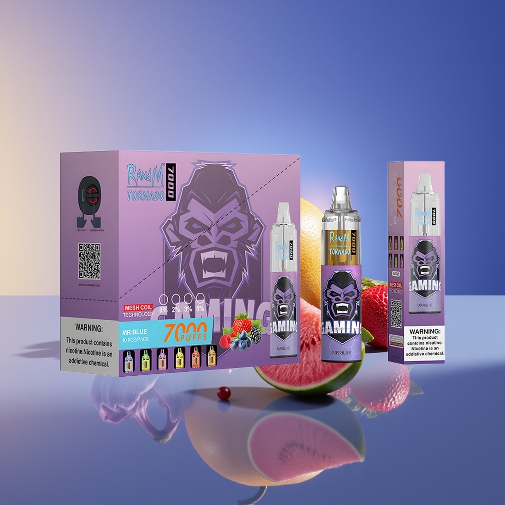 RandM Fumot Tornado 7000 Puffs Mesh Dr. Mavi