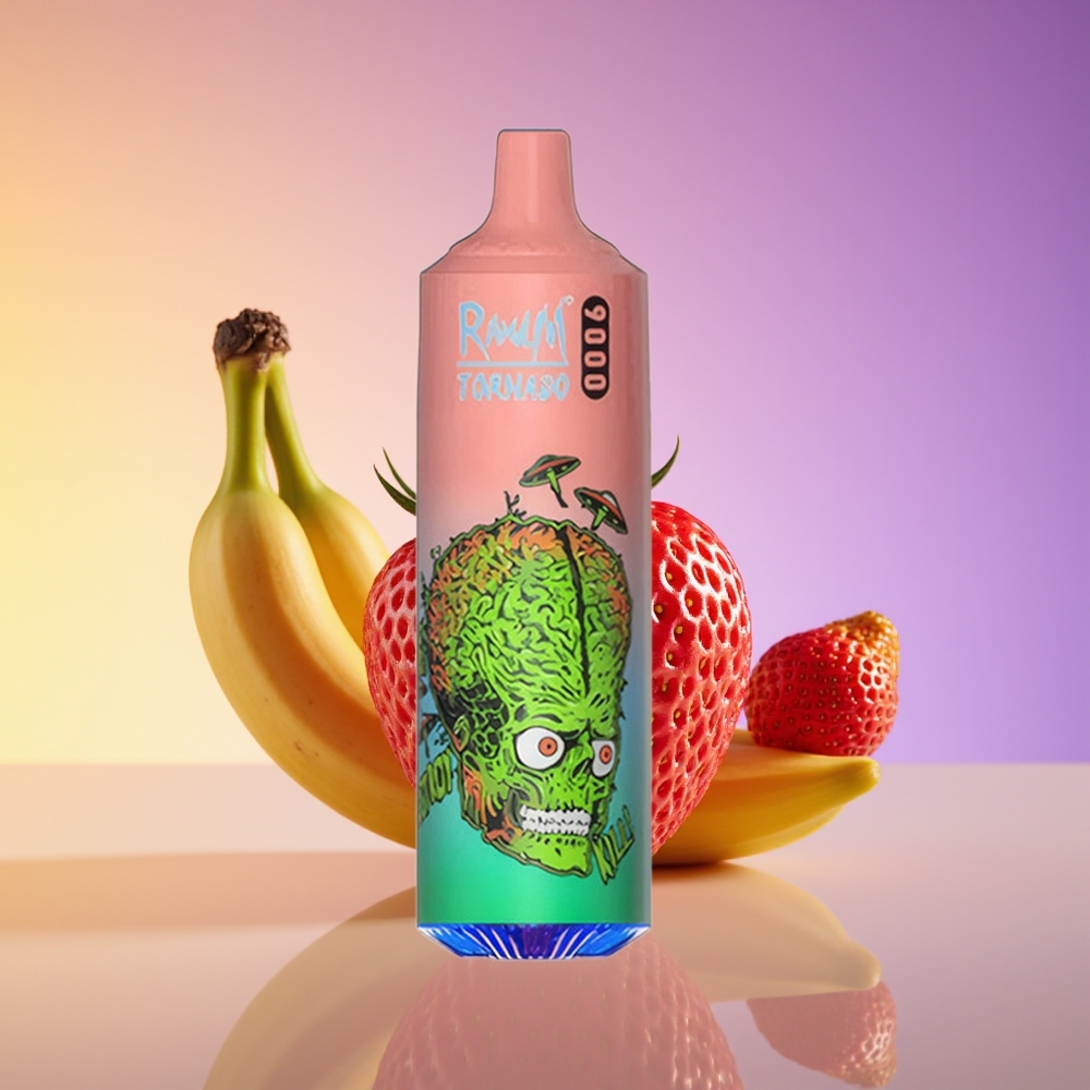 RandM Fumot Tornado 9000 Püf Mesh Çiyələk Banana