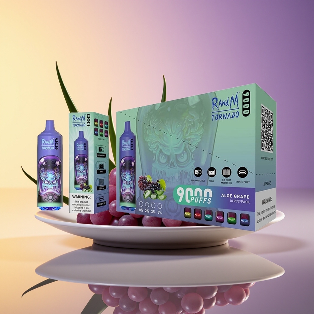 RandM Fumot Tornado 9000 Puff Mesh Coil Aloe Üzüm
