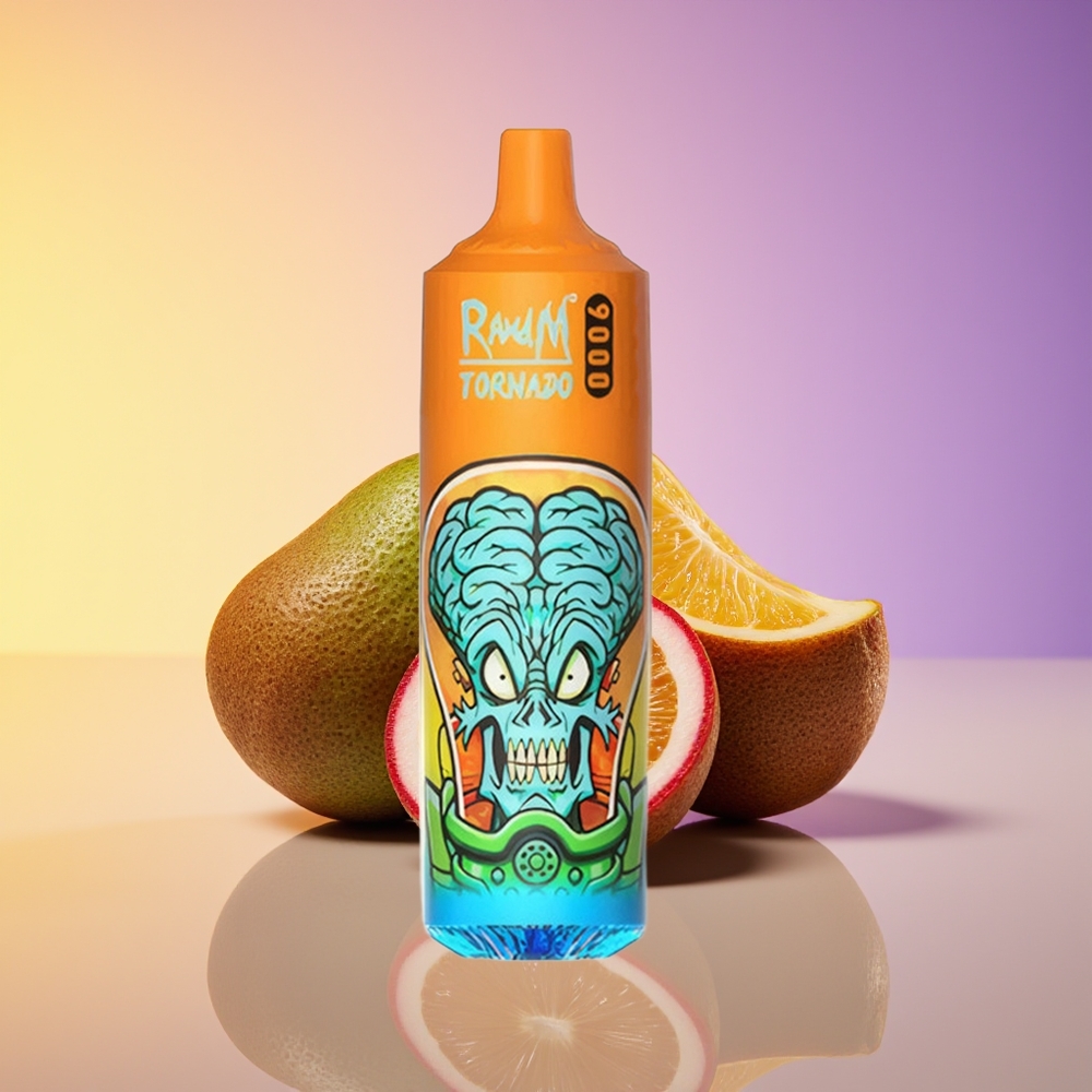 RandM Fumot Tornado 9000 Puff Mesh Coil Kiwi Ehtiras Qvava