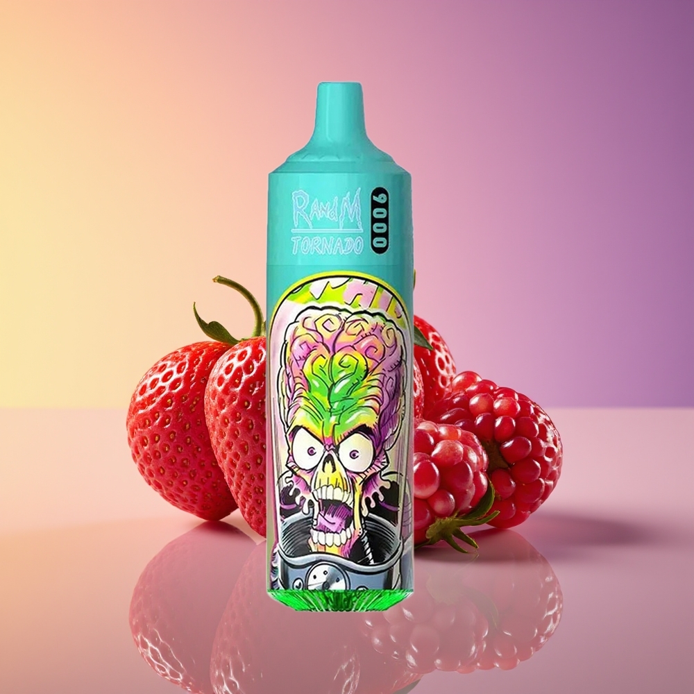 RandM Fumot Tornado 9000 Puff Mesh Coil Çiyələk Nar