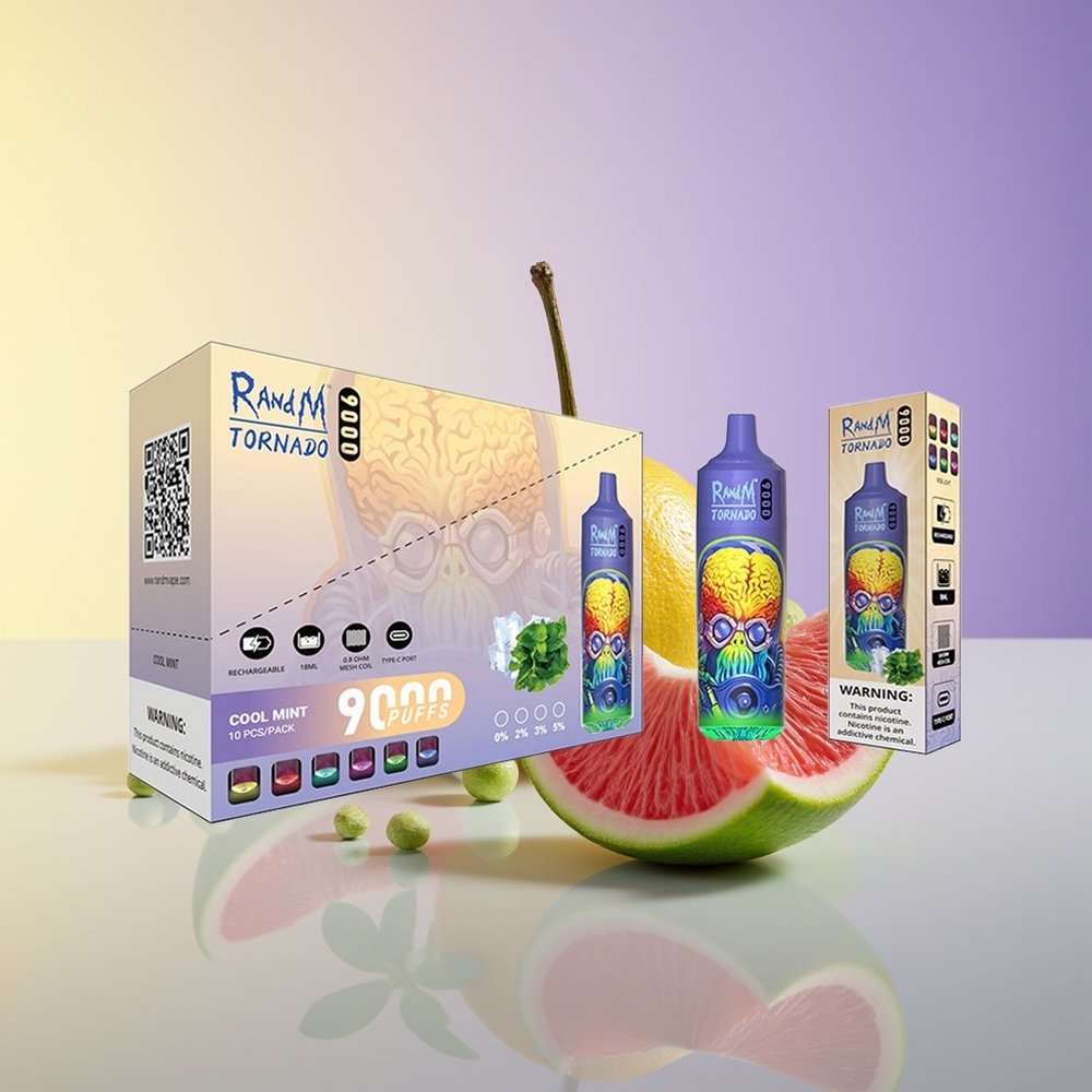 RandM Fumot Tornado 9000 Puffs Mesh Coil Cool Mint (Sərin Nanə)