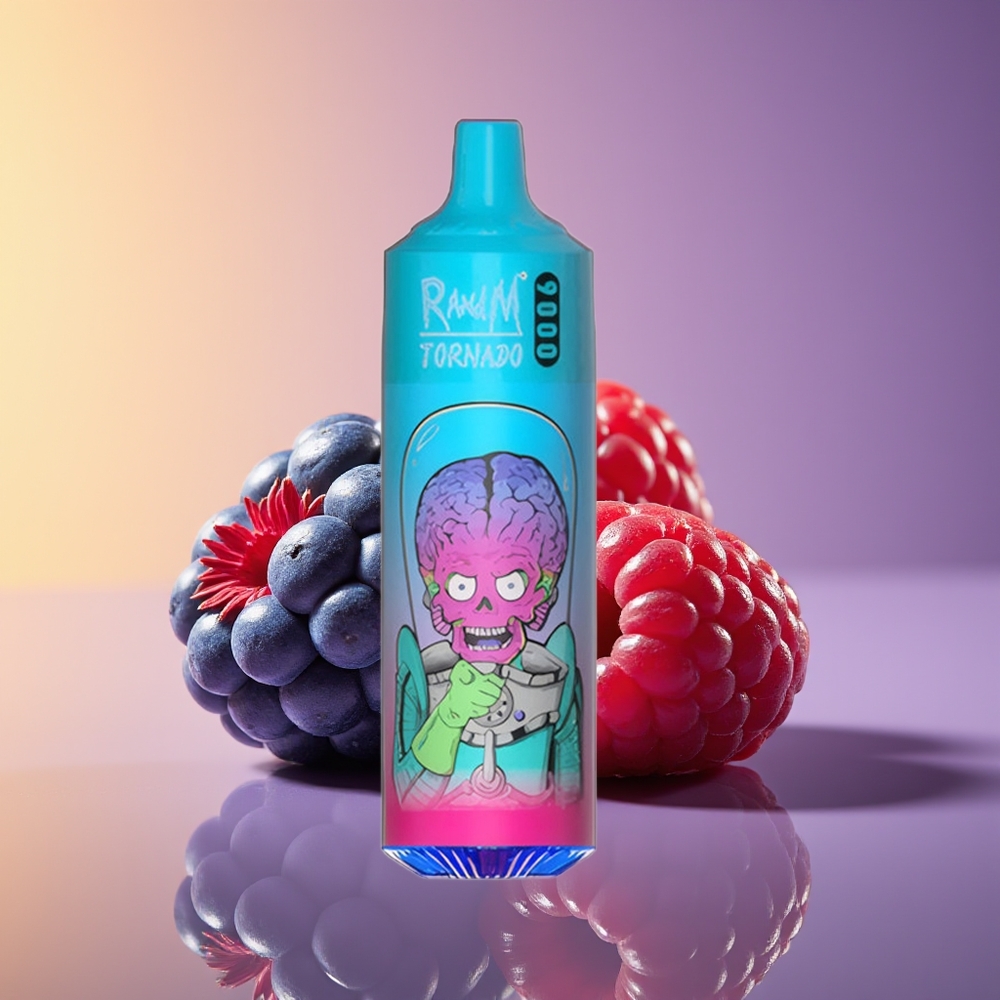 RandM Fumot Tornado 9000 Puffs Mesh Coil Göyərti Böyürtkən