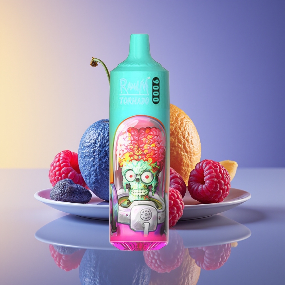 RandM Fumot Tornado 9000 Puffs Mesh Coil Göy Ətri Gilas