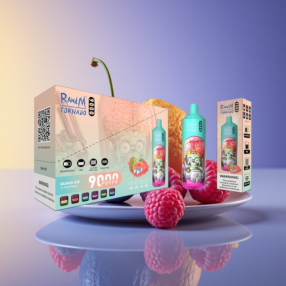 RandM Fumot Tornado 9000 Puffs Mesh Coil Göy Ətri Gilas