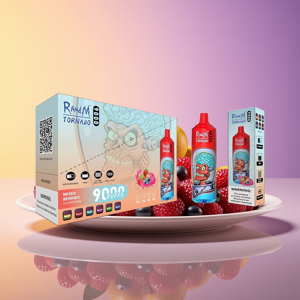 RandM Fumot Tornado 9000 Puffs Mesh Coil Qarışıq Giləmeyvələr