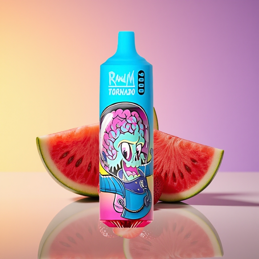 RandM Fumot Tornado 9000 Puffs Mesh Coil Çiyələk-Qarpız