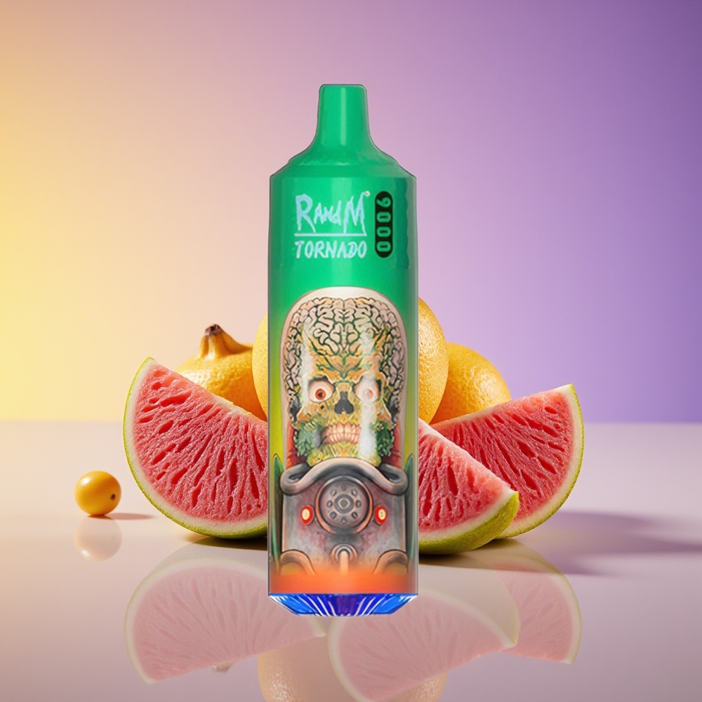 RandM Fumot Tornado 9000 Puffs Rechargeable Göy Qurğuşun Konfet Birdəfəlik Vape