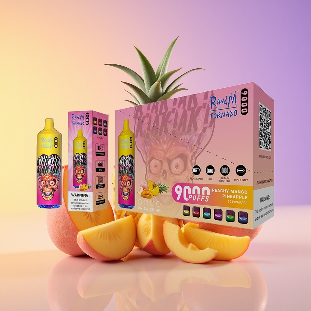 RandM Fumot Tornado 9000 Puffs Şaftalı Manqo Ananas