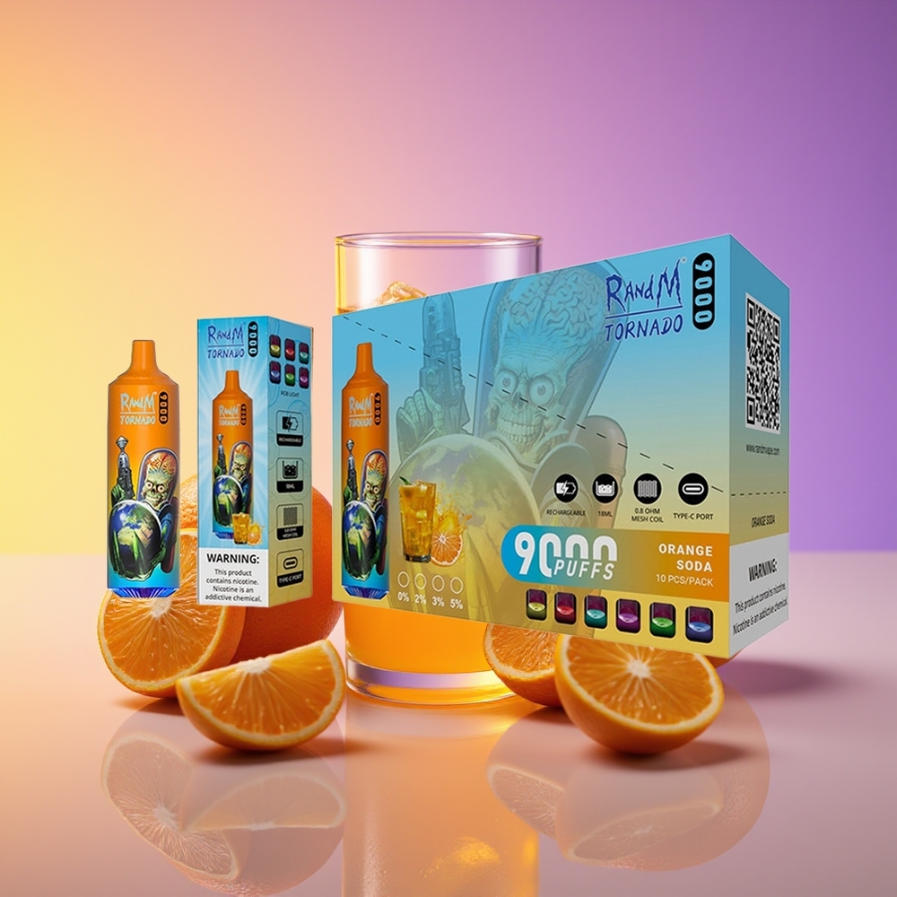 RandM Fumot Tornado 9000 Puffs Şərab Soda
