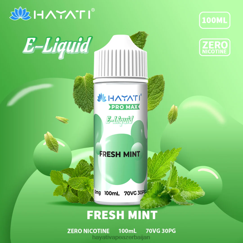 Hayati Pro Max gözəl duzlar təzə nanə 6TZ6F255 Hayati Vape Liquid