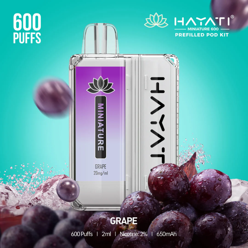 Hayati Miniature 600 pod dəsti üzüm 6TZ6F36 Hayati Vape Near Me